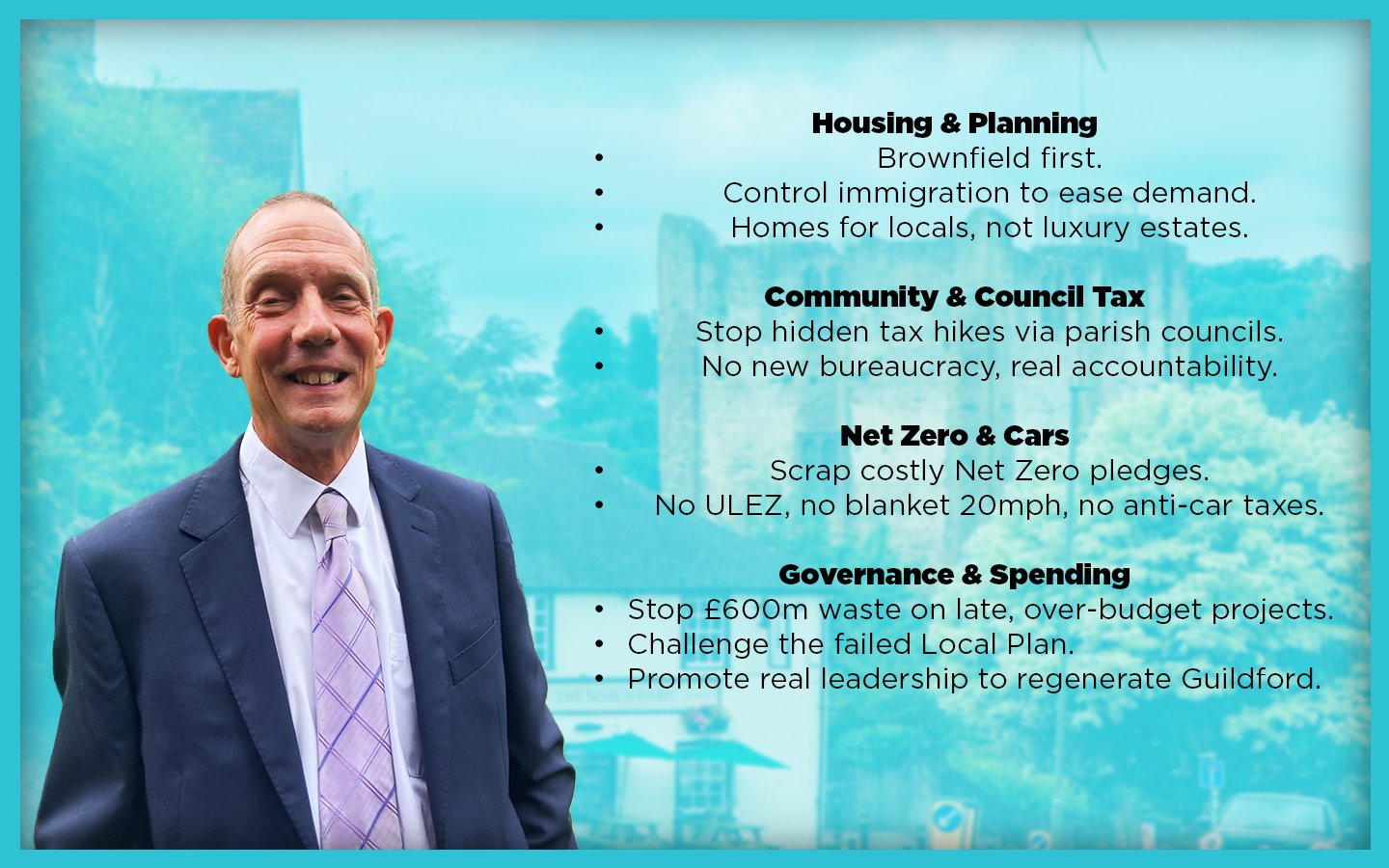 Dale Layman, Reform UK candidate for Guildford South East.